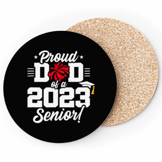 Senior Year - Cheerleading Dad - Class of 2023 - S Coasters