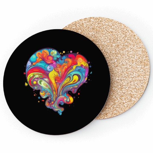 Psychedelic Love Coasters