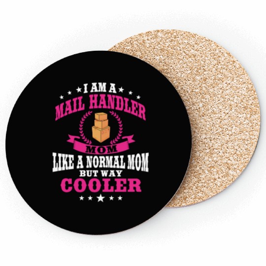 Funny Mail Handler Mom Costume Coasters