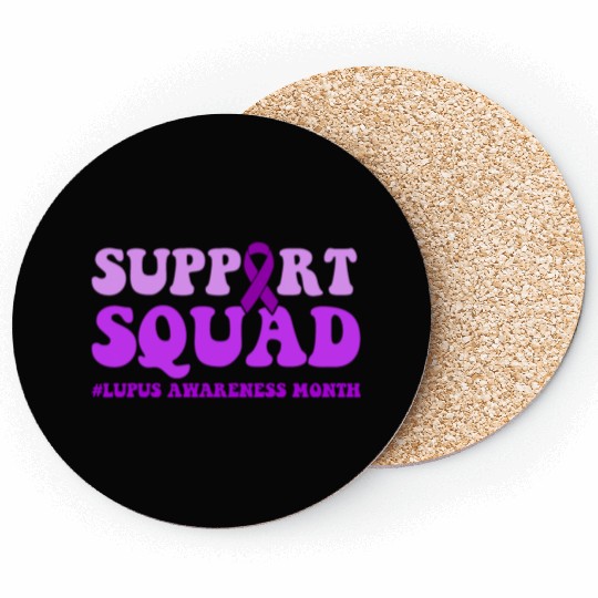 In May We Wear Purple Lupus Awareness Month Coasters