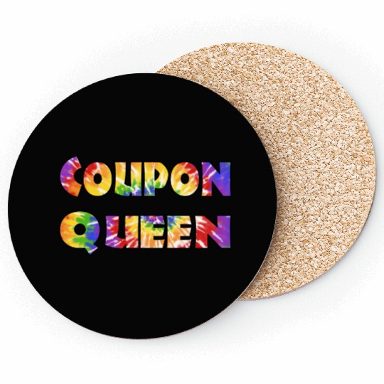 Coupon Queen tie dye Coasters