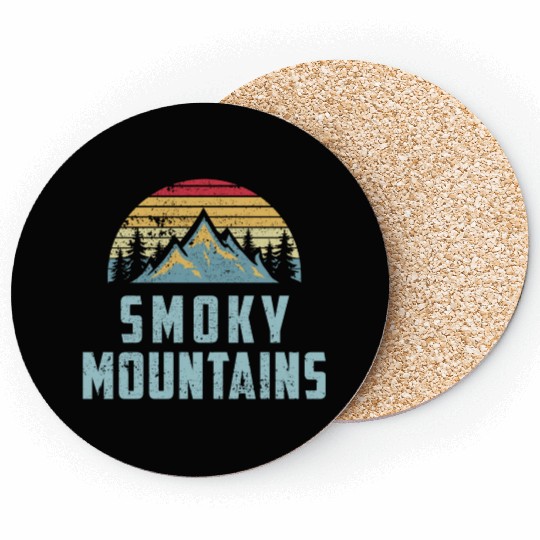 Retro Great Smoky Mountains National Park Coasters