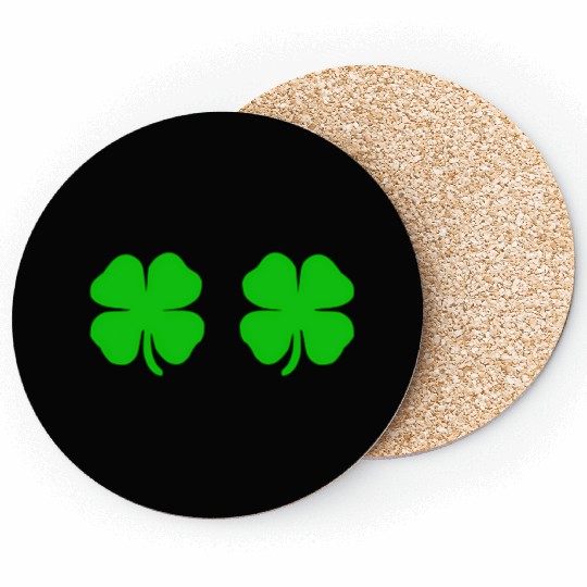 Shamrock Boobs St Patrick'S Day Coasters