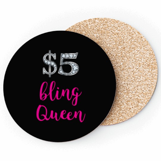 5 Bling Queen Jewelry Consultant Event Pop Up Coasters