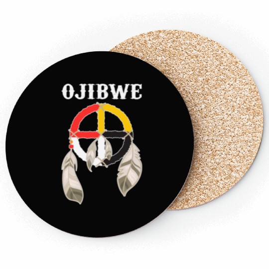 Ojibwe Anishinaabeg People Native American Coasters