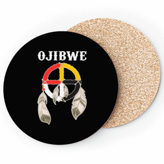 Ojibwe Anishinaabeg People Native American Coasters