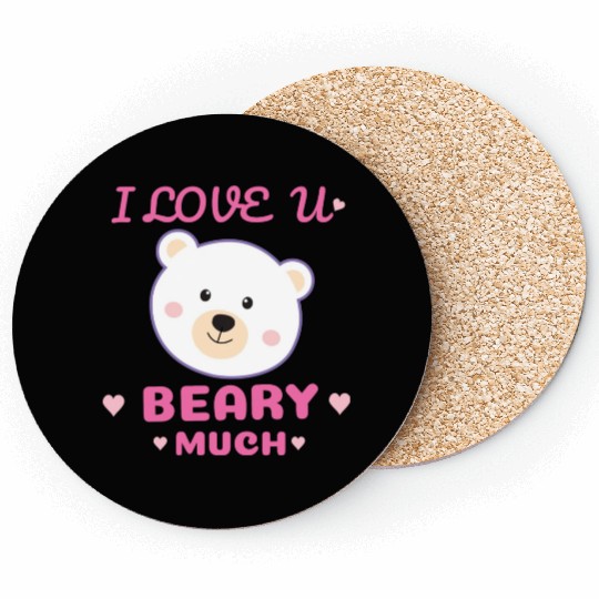 I Love You Beary Much Coasters