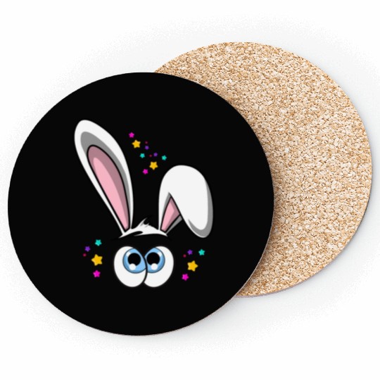 Easter Bunny With Eyes Coasters