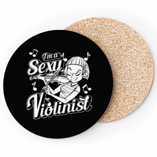 Violin Violinist Coasters