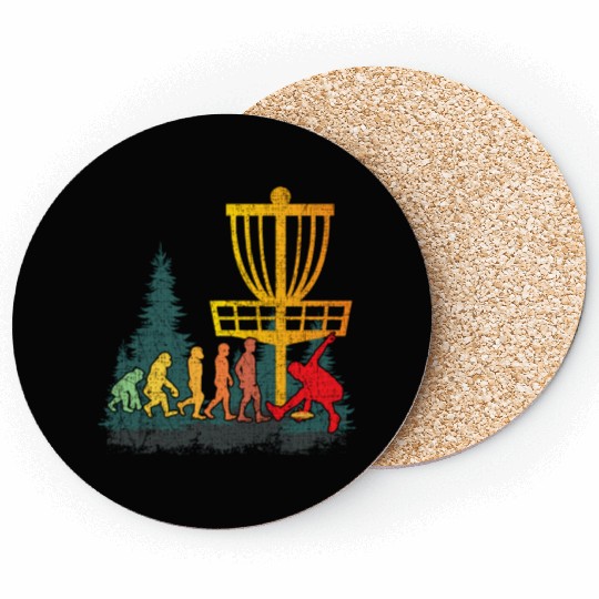 Disc Golf Evolution Of Disc Golfer Coasters