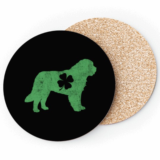 Awesome Bernard Saint Patrick'S Day Dog Dad Mom Coasters