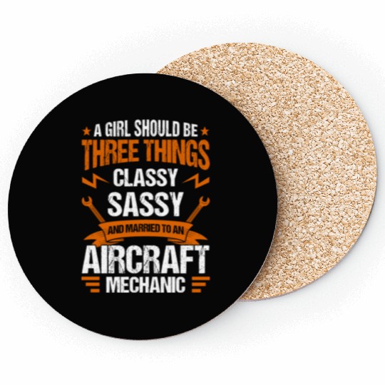 Aircraft Mechanic Aviation Airplane Mechanic Coasters