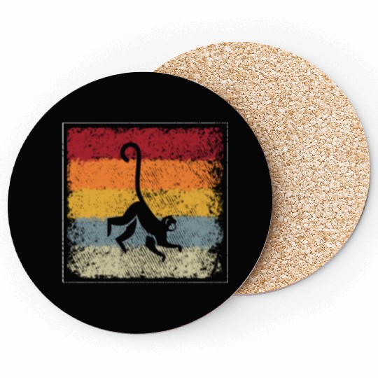 monkey retro Coasters