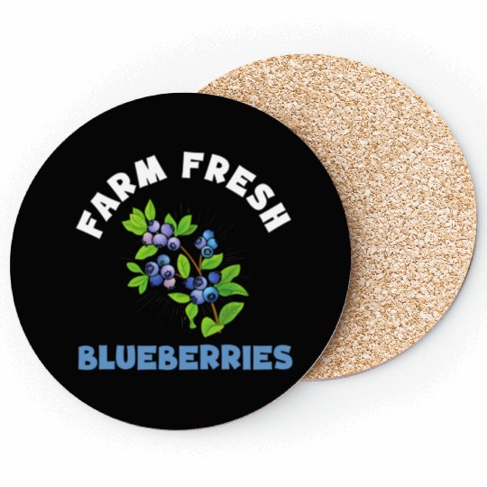 Blueberries Graphics Blueberry Farmer Blueberry Coasters