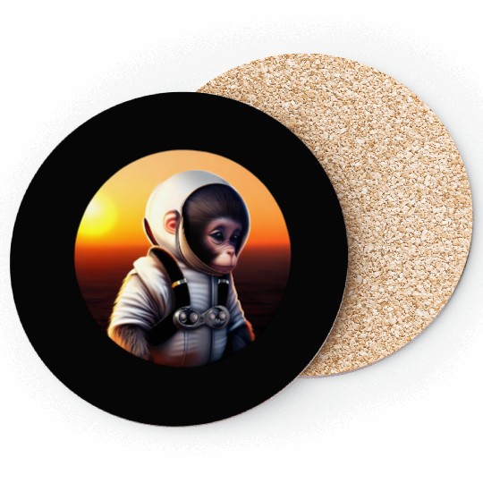 Astronaut monkey Coasters