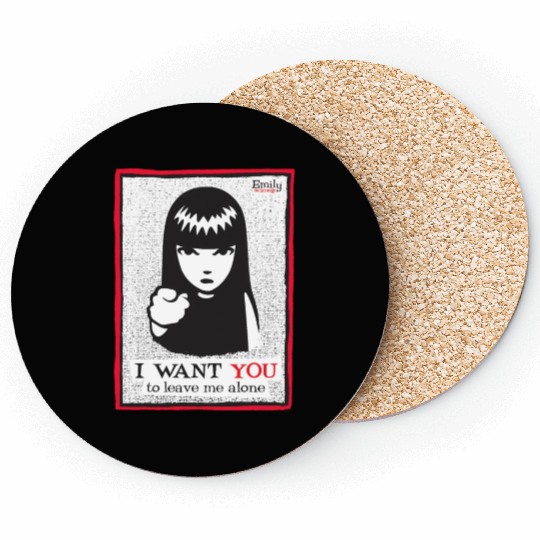 Emily The Strange I Want You To Leave Me Alone Coasters
