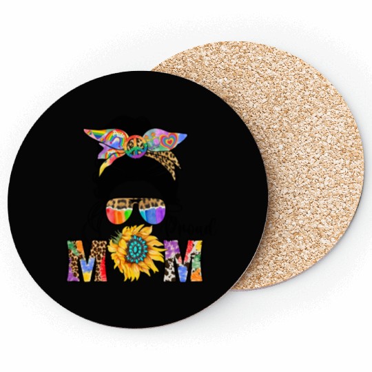 Proud Mom Pride Mess LGBT Gay Pride Coasters