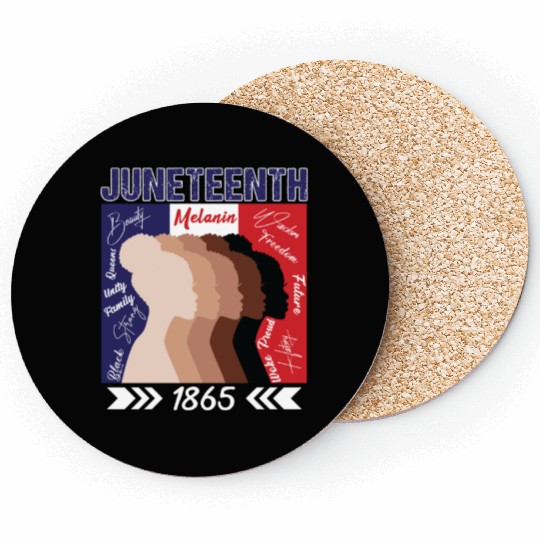 Celebrating Juneteenth with Melanin Women Coasters