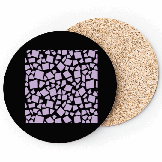 Purple Geometry Pattern Coasters
