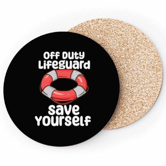 Off Duty Lifeguard Coasters
