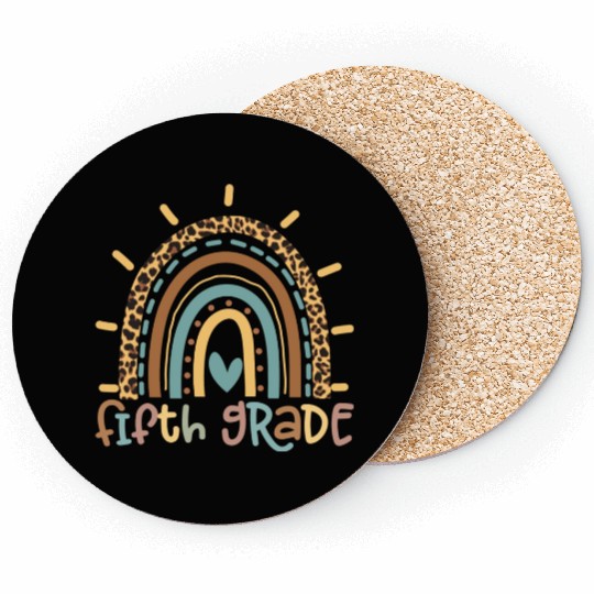 Fifth Grade Rainbow Girls Boys Teacher Team Coasters