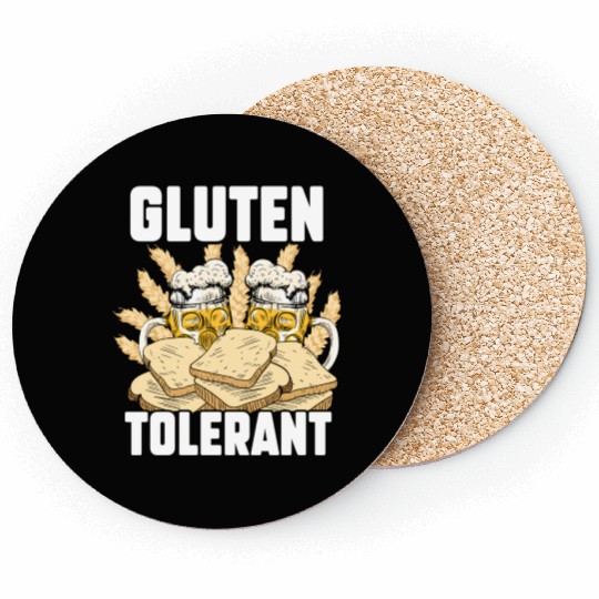 Gluten Tolerant Meme Humor Drinking Coasters