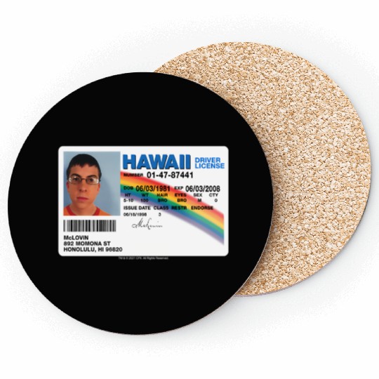 Superbad Mclovin Id Coasters