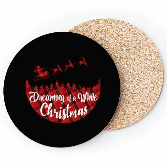 Dreaming of a White Christmas Coasters