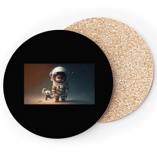 Cosmic Steps: The Baby Astronaut's Journey Coasters