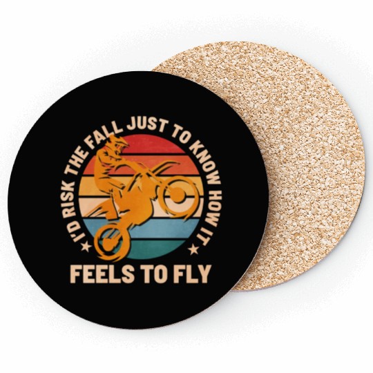 Motocross Supercross How It Feel To Fly Spruch Coasters