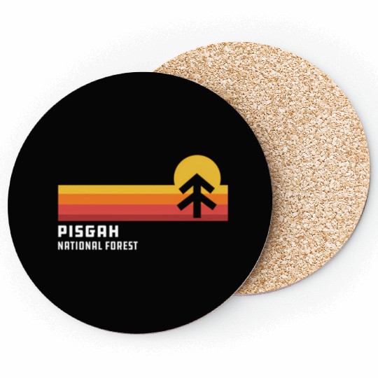 Retro Sunset Pisgah National Forest Asheville Coasters