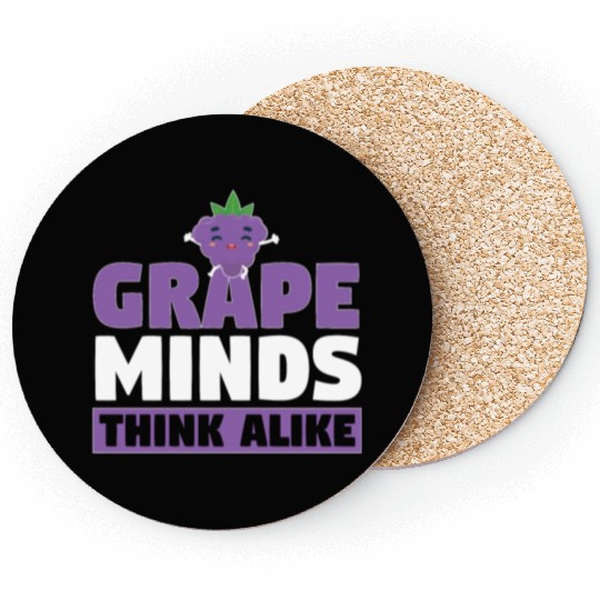 Grape Minds Think Alike Coasters