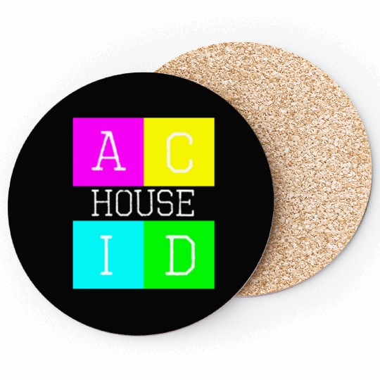 Acid house logo Coasters