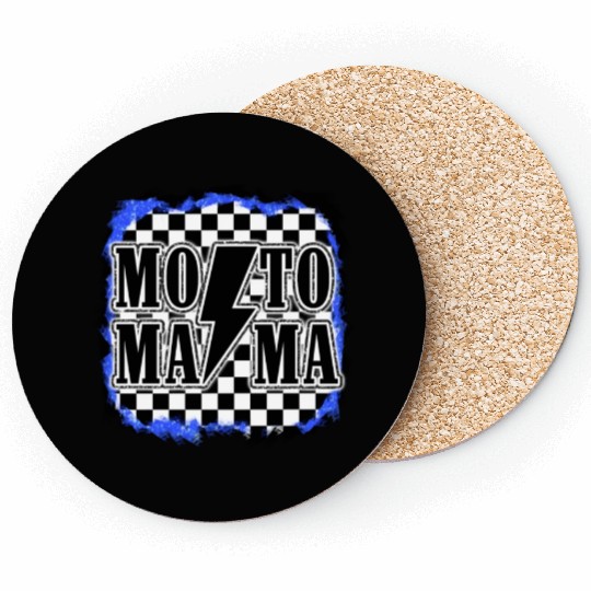 Moto Mama Motocross Racing Dirt Bike Mom Son Race Coasters