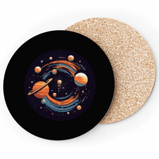 Universe Solar System Planets Coasters