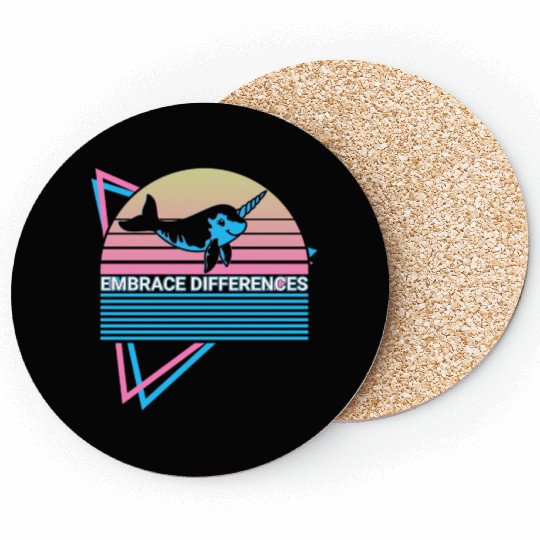 Narwhal Retro Coasters