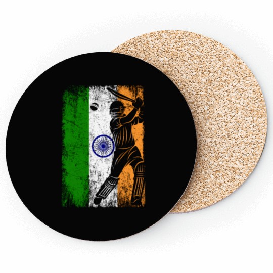 India Flag Indian Cricket Jersey Fan Player Coach Coasters