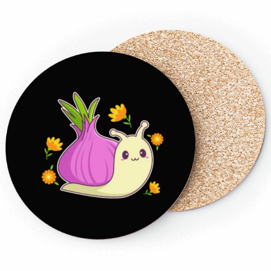 Aesthetic Kawaii Onion Coasters