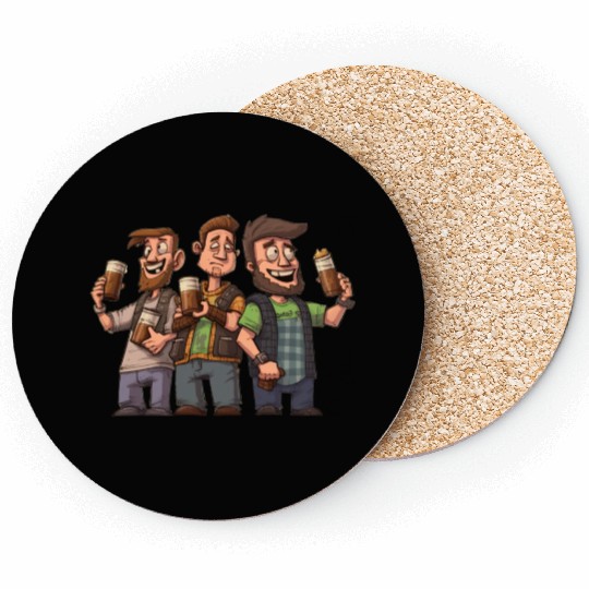 Brew Crew: Unleashing the Beer Gang's Spirit Coasters
