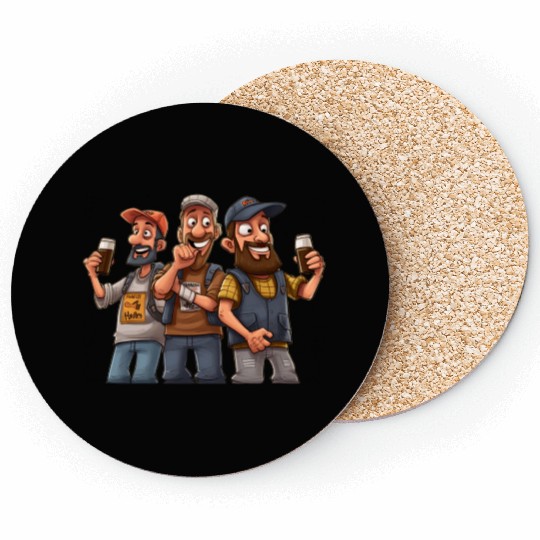 Brew Crew: Unleashing the Beer Gang's Spirit Coasters