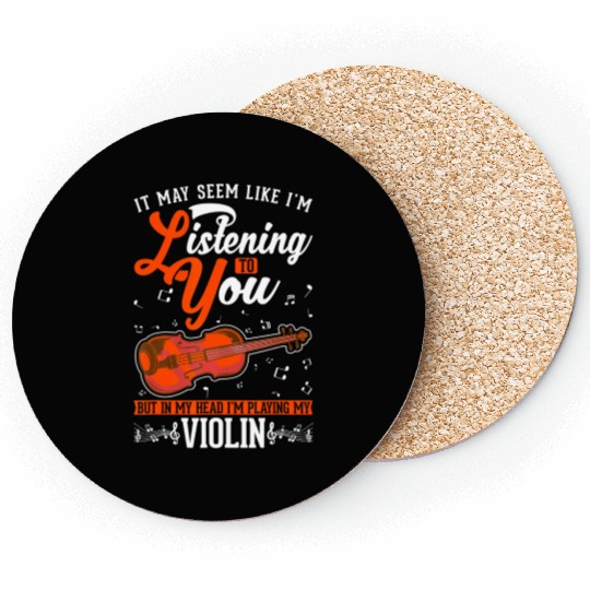 Violin Violin Teacher Violinist Coasters
