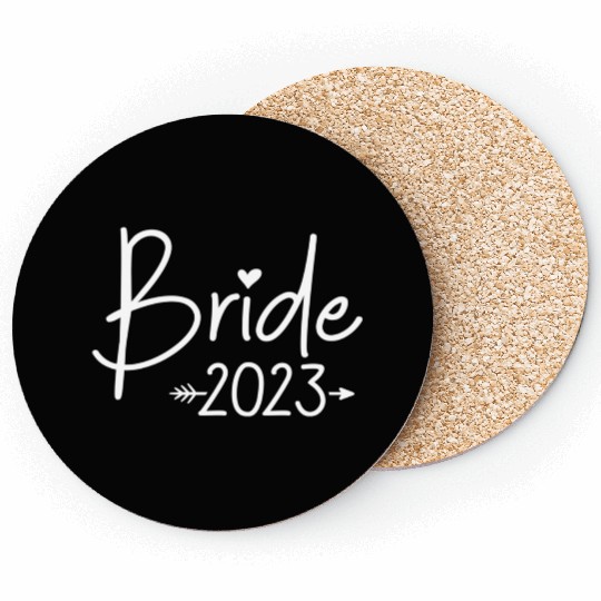 Bride 2023 For Wedding Or Bachelorette Coasters