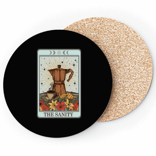 Coffee Tarot Card The Sanity Coasters