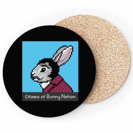 Citizens of Bunny Nation NFT #79 Artwork Coasters