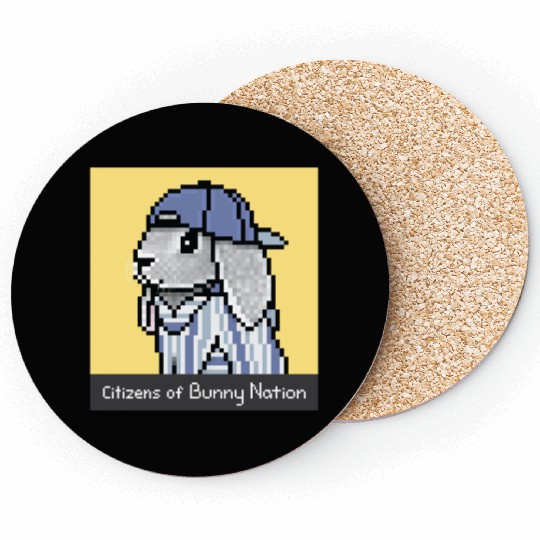 Citizens of Bunny Nation NFT #77 Artwork Coasters