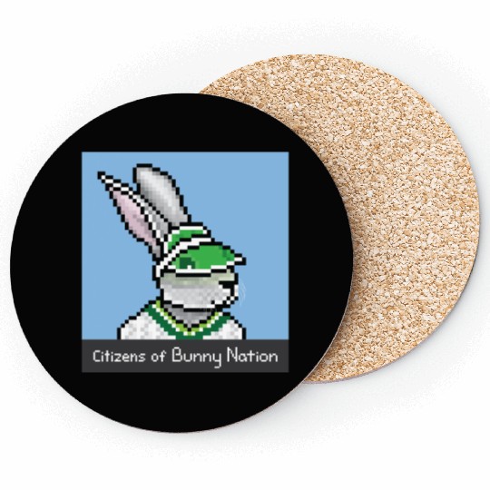 Citizens of Bunny Nation NFT #75 Artwork Coasters