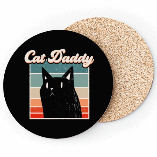 Cat Daddy Synthwave Coasters