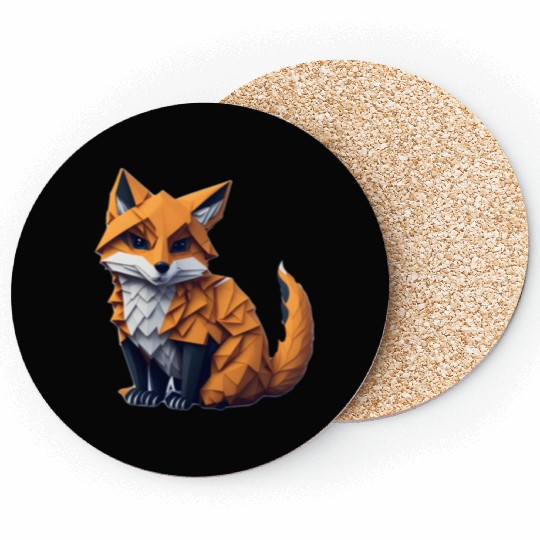 Tangram Fox Coasters
