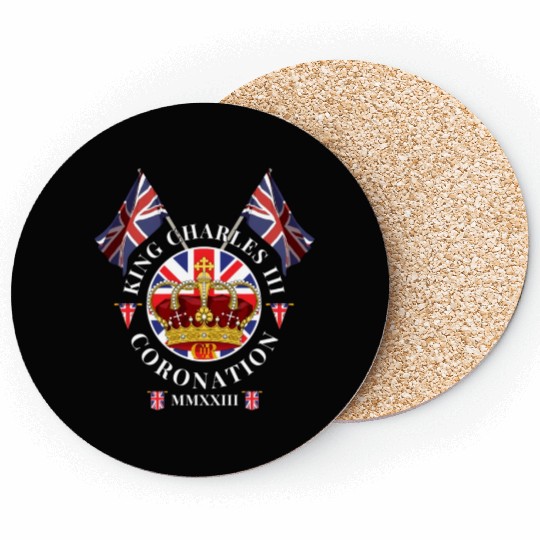 King Charles Iii British Monarch Royal Coronation Coasters