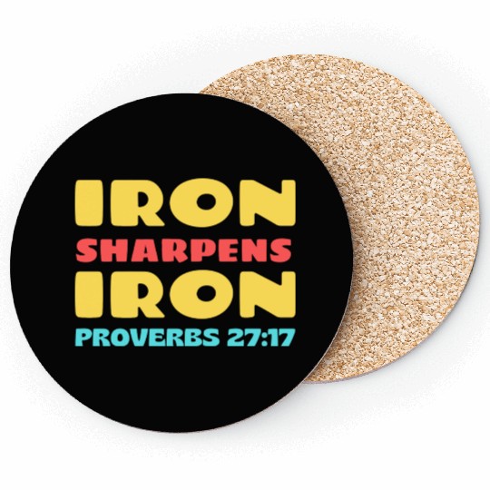 Iron Sharpens Iron nature Coasters